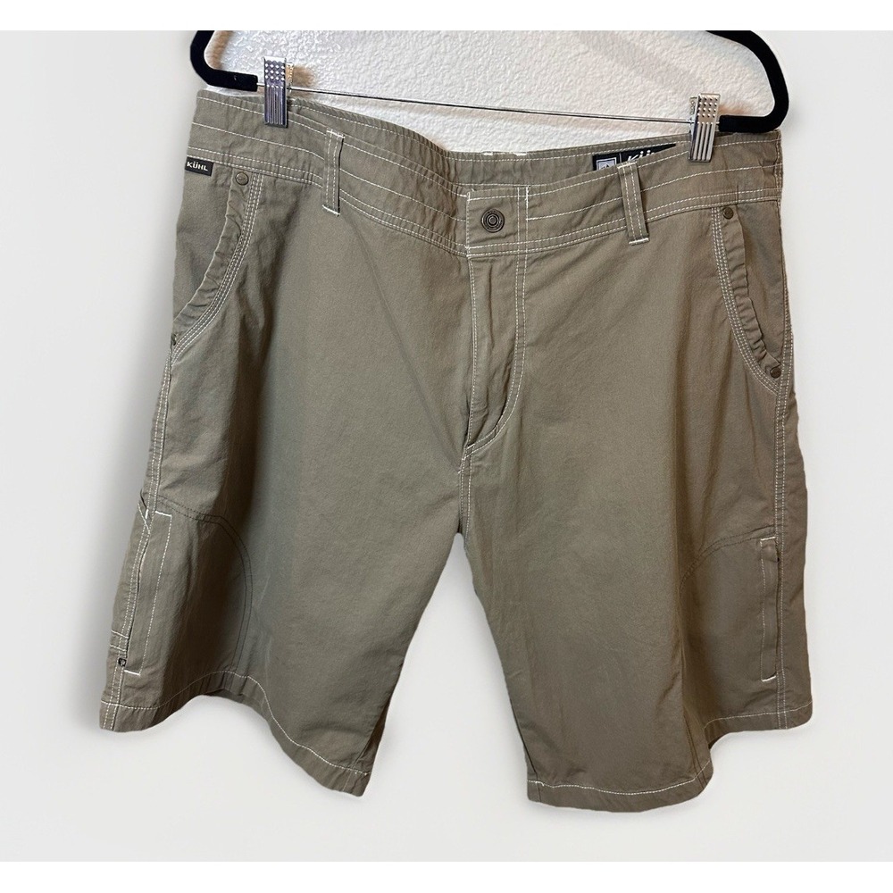 Kuhl Mens Rambler Shorts 40"W x 11"L Khaki Outdoor Hiking Gorpcore‎ Cabincore
